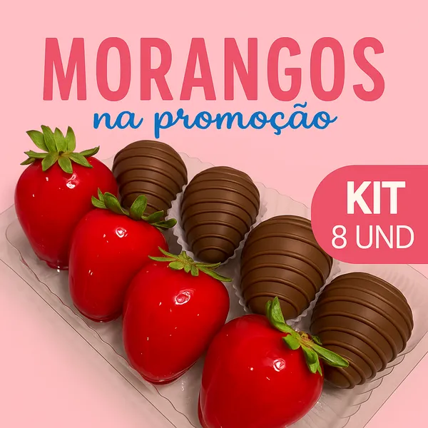Explosão de Amor - 4 Morangos + 4 Bombom
